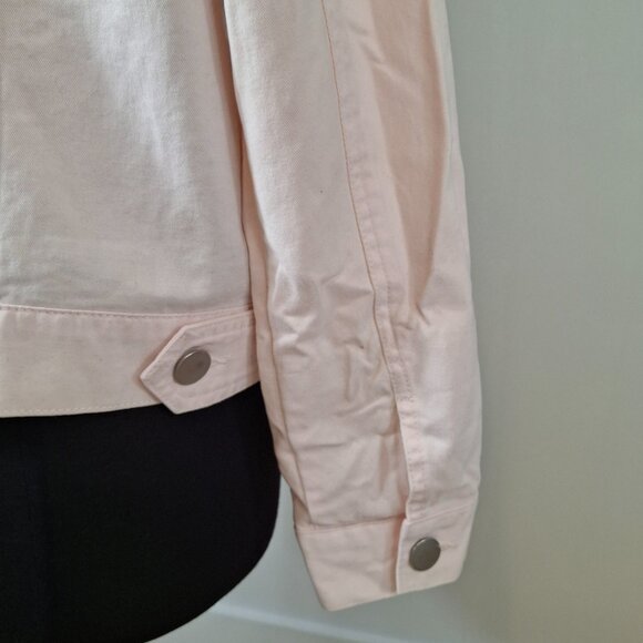 Womens Forever 21 Oversized Utility Jacket Sz XL Ballerina Pink Casual Classic - Picture 10 of 11